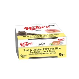 Natura Ton ve Tavuk Etli 70 gr Yetişkin Kedi Konservesi