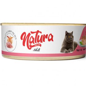 Natura Uskumru Tavuk Filetolu ve Karidesli 70 gr Yetişkin Kedi Konservesi