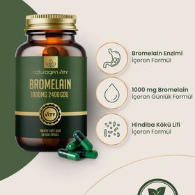 Naturagen Bromelain 1000 mg 2400 Gdu 60 Kapsül