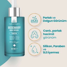 Naturagen Rosemary 30 ml Biberiye Yağı Hair Serum