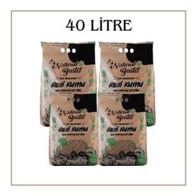 Natural 40 lt Bastet Topaklanan Premium Doğal Kedi Kumu