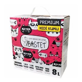 Natural 8 lt Bastet Topaklanan Premium Doğal Kedi Kumu