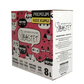 Natural 8 lt Bastet Topaklanan Premium Doğal Kedi Kumu