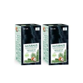 Naturalis 1.1 Mavi Siyah %100 Vegan 2 Adet Saç Boyası