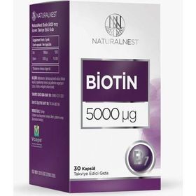 NaturalNest Biotin 5000 mcg 30 Kapsül