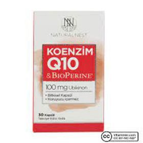 NaturalNest Coenzyme Q10 100 mg 30 Kapsül