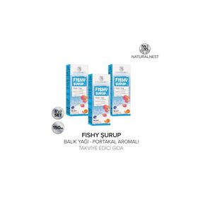 NaturalNest Fishy Portakal Aromalı 150 ml Balık Yağı