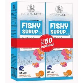 NaturalNest Fishy Portakal Aromalı 150 ml Balık Yağı