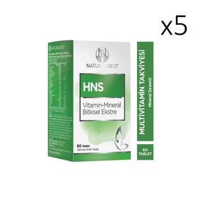 NaturalNest HNS Vitamin Mineral Bitkisel Ekstre 60 Tablet