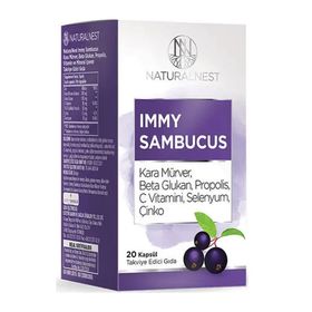 NaturalNest Immy Sambucus Kara Mürver 20 Kapsül