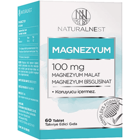 NaturalNest Magnezyum 100 mg 60 Tablet