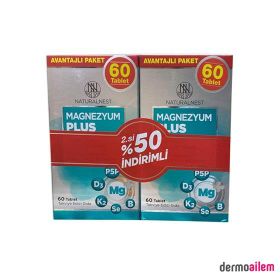 NaturalNest Magnezyum Plus 2x60 Tablet