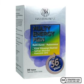 NaturalNest Multy Energy Men Multivitamin 30 Tablet