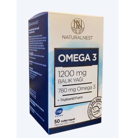NaturalNest Omega 3 1200 mg 50 Kapsül Balık Yağı