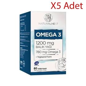 NaturalNest Omega 3 1200 mg 60 Kapsül