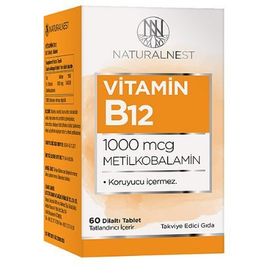 NaturalNest Vitamin B12 1000 mcg Metilkobalamin 60 Tablet