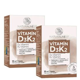 NaturalNest Vitamin D3 K2 10 ml Damla