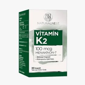 NaturalNest Vitamin K2 100 mcg İçeren 30 Kapsül