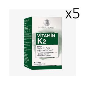 NaturalNest Vitamin K2 100 mcg İçeren 30 Kapsül