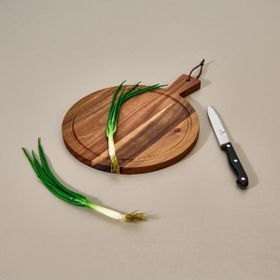 Naturalove 32x25 cm Kahverengi Akasya Kesme Tahtası