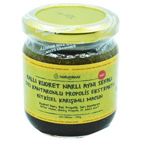 Naturdeva 230 gr Ballı Kudret Narlı Aynısefalı Sarı Kantaronlu Propolisli Bitkisel Karışımlı Macun