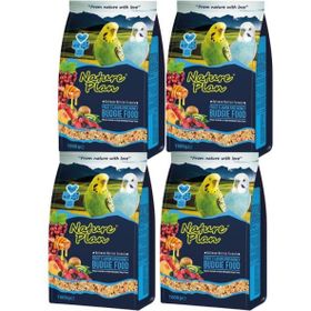 Nature Plan 4x1000 gr Meyve Aromalı + Ballı Muhabbet Kuşu Yemi