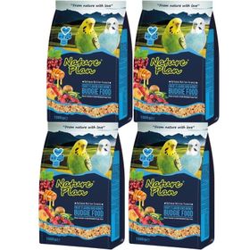 Nature Plan 4x1000 gr Meyve Aromalı + Ballı Muhabbet Kuşu Yemi