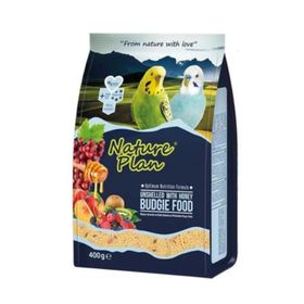 Nature Plan 5x400 gr Ballı Meyveli Kabuksuz Muhabbet Kuş Yemi