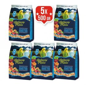 Nature Plan 5x500 gr Meyve Aromalı ve Ballı Muhabbet Kuşu Yemi