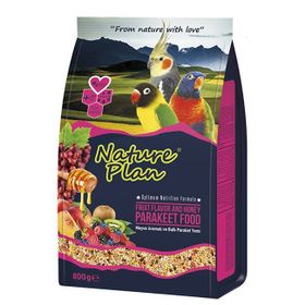 Nature Plan 800 gr Meyve Aromalı Ve Ballı Paraket Yemi