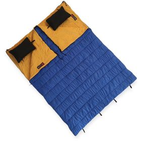 Naturecamp Elika 200 Plus Mavi -5 Derece Birlesebilir Cift Kisilik Yastikli Uyku Tulumu
