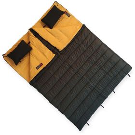 Naturecamp Elika 350 Plus Haki -15 Derece Birlesebilir Cift Kisilik Yastikli Uyku Tulumu