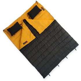 Naturecamp Era 350 Plus Haki -15 Derece Birlesebilir Cift Kisilik Yastikli Uyku Tulumu