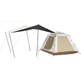 Naturehike Ango Piknik 3 Otomatik Kurulum Bej Fresh Black Tenteli Çadır