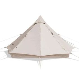 Naturehike Brighten 6.4 Lüks Piramit 4 Kişilik Pamuk Krem Glamping Çadırı