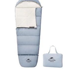 Naturehike C180 Ultralight -8 Derece Pamuklu Sağ Mavi Çocuk Uyku Tulumu