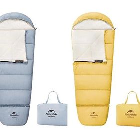 Naturehike C180 Ultralight -8 Derece Pamuklu Sol Mavi Çocuk Uyku Tulumu