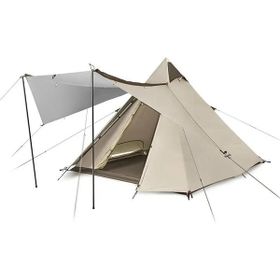 Naturehike Glamping 4 Kişilik Çift Katmanlı Otomatik Kurulum Piramid Çadır