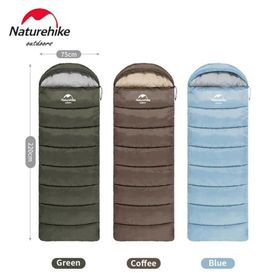 Naturehike L350 Zarf Tarzı -15 Derece Kapüşonlu Sağ Mavi Uyku Tulumu