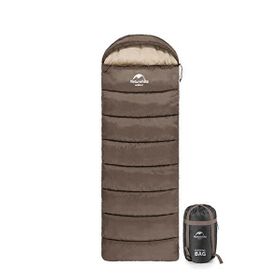 Naturehike U150 Zarf Tarzı Kapüşonlu 6 Derece Kahverengi Uyku Tulumu