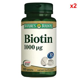 Nature's Bounty Biotin 1000 mcg 2x100 Tablet