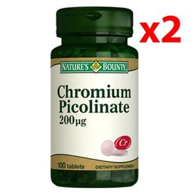 Nature's Bounty Chromium Picolinate 200 mcg 100 Tablet