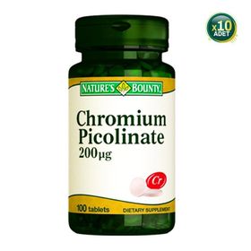 Nature's Bounty Chromium Picolinate 200 mcg 10x100 Tablet