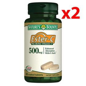 Nature's Bounty Ester-C Vitamin C 500 mg 2x60 Tablet
