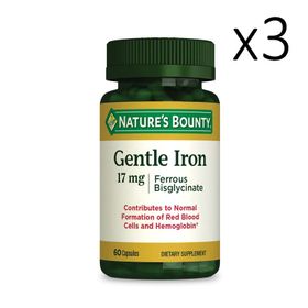 Nature's Bounty Gentle Iron 17 mg 3x60 Kapsül