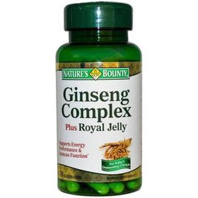 Nature's Bounty Ginseng Complex Plus Royal Jelly İçeren 75 Kapsül