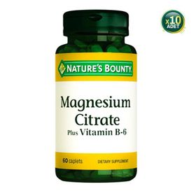 Nature's Bounty Magnesium Citrate Plus Vitamin B6 10x60 Tablet