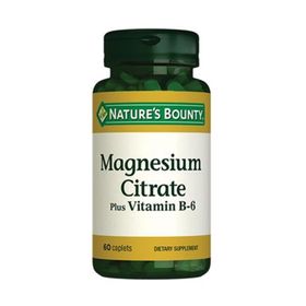Nature's Bounty Magnesium Citrate Plus with Vitamin B6 60 Tablet