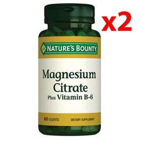 Nature's Bounty Magnesium Citrate with Vitamin B6 2x60 Kaplet