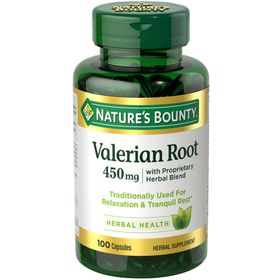 Nature's Bounty Valerian Root 450 mg 100 Kapsül